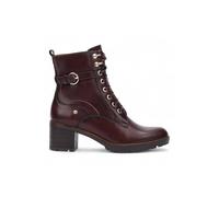 Infinity Leather Pikolinos Leather Mid-Heel Combat Ankle Boots - Llanes In Brown Brown