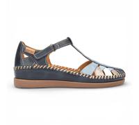 Infinity Leather Pikolinos Leather Semi-Open Wedge Sandal Shoes - Cadaques Multi 6