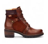 Infinity Leather Pikolinos Leather Zip & Lace Up Heel Ankle Boots - San Sebastia In Chocolate Chocolate 9