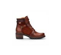 Infinity Leather Pikolinos Leather Zip & Lace Up Heel Ankle Boots - San Sebastia In Chocolate Chocolate