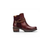 Infinity Leather Pikolinos Leather Zipped Heel Ankle Boots - San Sebastia In Red Red