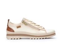Infinity Leather Pikolinos Nata Leather Laces & Zipper Trainers - Vigo In White White 8