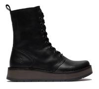 Fly London Womens Black RAMI043 Casual Leather Lace-up Ankle Dress Boots