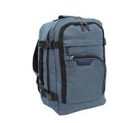 Infinity Leather Rucksack Backpack 40X20 X25 Cm Underseat Travel Cabin Bag For Easy Jet, Ryanair In Navy Navy