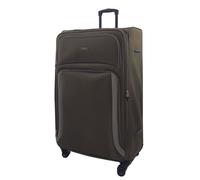 Eagle Luggage Arundel Extra Large Soft Shell Suitcase In Khaki, Green