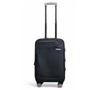 Infinity Leather Soft Shell Cabin Suitcase 59 X 37 X 23 Cm Luggage Suitable For Easyjet, Ryanair In Black Black One Size