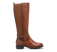 Infinity Leather Tamaris Cognac Tan Leather Knee High Riding Boots Tan