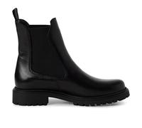Infinity Leather Tamaris Leather Classic High Chelsea Ankle Boots In Black