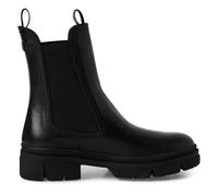 Infinity Leather Tamaris Leather Classic High Pull-On Chelsea Ankle Boots In Black Black