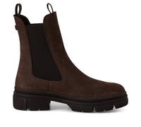 Infinity Leather Tamaris Leather Classic High Pull-On Chelsea Ankle Boots In Brown Brown