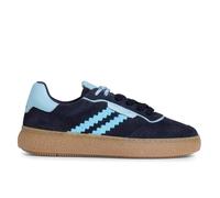 Infinity Leather Tamaris Leather Fashion Stripe Lace Up Sneakers In Blue Blue