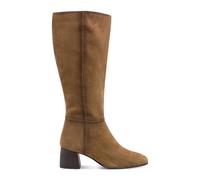 Infinity Leather Tamaris Leather Knee High Heel Riding Boots In Brown Brown
