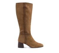 Infinity Leather Tamaris Leather Knee High Heel Riding Boots In Brown Brown 5