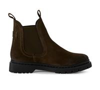 Infinity Leather Tamaris Suede Leather Classic Chelsea Ankle Boots In Green Green 6.5