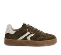 Infinity Leather Tamaris Suede Leather Fashion Lace Up Sneakers In Green Green 4