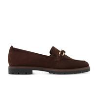 Infinity Leather Tamaris Suede Leather Loafers Shoes In Brown Brown 6.5