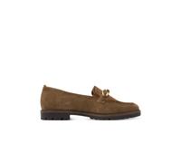 Infinity Leather Tamaris Suede Leather Loafers Shoes In Camel Camel