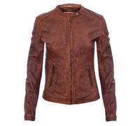 Infinity Leather Tan Leather Biker Jacket-Prague Tan