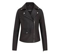 Infinity Leather Vintage Classic Brando Biker Leather Jacket - Broome In Black Black