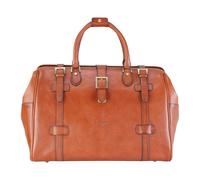 Genuine Leather Duffle Bag Weekender Large Travel Holdall - Tan 49 x 39 x 29 cm