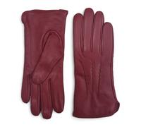 Infinity Leather Women’s Genuine Leather Wool Lined Touchscreen Gloves - Red - 2XL