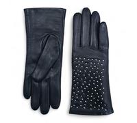 Infinity Leather Women’s Italian Leather Studded Driving Gloves - Premium Soft Leather, Warm Wool Lining, Touchscreen Compatible, Water-Resistant, Metal Stud Design