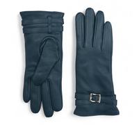 Infinity Leather Womens Italian Leather Winter Buckle Soft Wool Lining Gloves - L-GLV-601 - Teal - 2XL