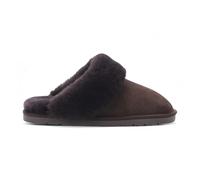 Infinity Leather Women’s Sheepskin Mule Slippers - Luna Warm Genuine Suede Indoor Winter House Shoes, Luxury Real Sheepskin Fur Lined Slip-On Comfort Footwear for Women