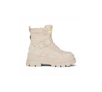 Buffalo Womens Beige Chunky Platform High Ankle Combat Boots - ASPHA-COM1 - Beige - UK 6.5 | EU 40 | US 9