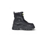 Buffalo Womens Black Chunky Platform High Ankle Combat Boots - ASPHA-COM1 - Black - UK 3 | EU 36 | US 6