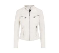 Infinity Leather Women's Casual Slim-Fit Leather Biker Jacket-Tulsa in White | Size: 24 Infinity Leather White 24