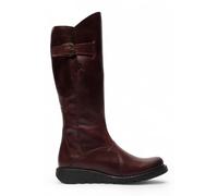 Fly London Womens MOL 2 Leather Heel Knee High Zip Up Boots - - Size: 4