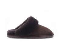 Infinity Leather Women’s Sheepskin Mule Slippers - Luna Warm Genuine Suede Indoor Winter House Shoes, Luxury Real Sheepskin Fur Lined Slip-On Comfort Footwear for Women