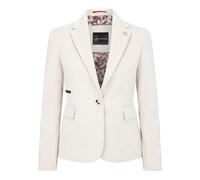 Infinity Leather Women's Herringbone Wool Tweed Check Blazer
