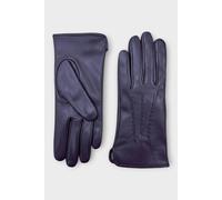 Infinity Leather Women's Italian Leather Stitch Line Design Soft Wool Lining Winter Gloves in Purple | Size: Large Infinity Leather Purple L