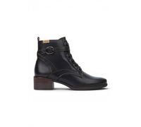 Infinity Leather Women's Leather Lace-Up Mid-Heel Ankle Boots - Pikolinos Malaga in Black | Size: 3