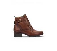 Infinity Leather Women's Leather Lace-Up Mid-Heel Ankle Boots - Pikolinos Malaga in Brown | Size: 6