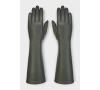 Women’s Long Italian Leather Winter Gloves - Soft Wool Lined, Touchscreen, Water-Resistant Driving Gloves | Elegant Opera-Length Ladies Luxury Leather Gloves