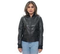 Infinity Leather Women's MA-1 Leather Bomber Jacket-Abbotsford in Tan | Size: 22 Infinity Leather Tan 22