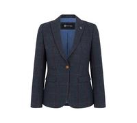 Infinity Leather Women's Navy Tweed Tailored Fit Formal Blazer