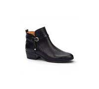 Pikolinos Women’s Black Leather Ankle Bootie Zip Heel Boots - Daroca - Black - UK 7 | EU 40 | US 9-9.5