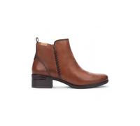 Infinity Leather Women's Pikolinos Leather Ankle Bootie Zip Heel Boots - Malaga in Brown | Size: 8