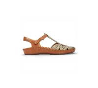 Infinity Leather Women's Pikolinos Leather Cushioned Wedge Sandal Shoes - P-Vallarta in Light Green | Size: 3 Infinity Leather Light Green 3