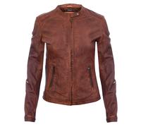 Infinity Leather Women's Tan Leather Biker Jacket-Prague | Size: 10 Infinity Leather Tan 10
