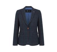 Infinity Leather Women's Tweed Tailored Fit Formal Blazer In Blue Blue