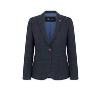 Infinity Leather Women's Tweed Tailored Fit Formal Blazer in Blue | Size: 14 Infinity Leather Blue 14