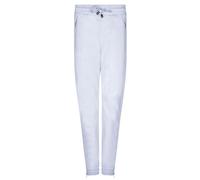 Infinity Leather Women's White Real Nappa Leather Trousers Joggers - White - 18