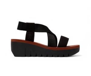 Infinity Leather Yabi922Fly Cupido Leather Sandals Espadrille Platform Wedges In Burgundy Burgundy 5