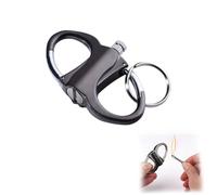 Infinity Lighter,Keychain Lighter,Waterproof Matches, The Forever Lighter, Emergency Fire Starter Striker Set,Outdoor Keychain, Metal Keychain Unlimited Waterproof Stick(Black,1pc)