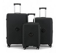 Infinity Luggage Black Dual 4 Wheel Robust Lightweight Tsa Hard Shell Medium Suitcase Luggage Travel Bags